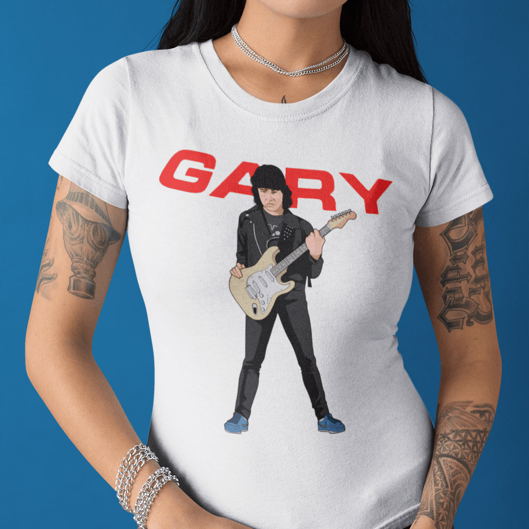 GARY MOORE Hand-Drawn Blues/Rock Guitar Portrait Tee